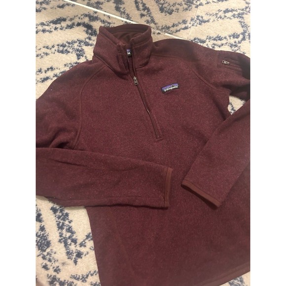 Burgundy Patagonia Better Sweater Quarter Zip - Picture 1 of 4